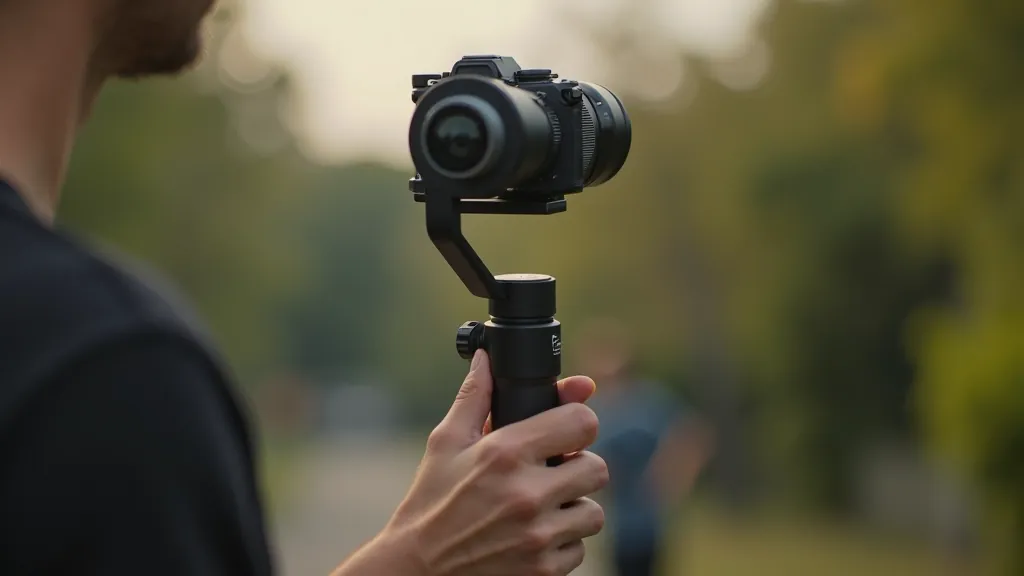Tříosý gimbal pro zrcadlovku, stabilizátor videa v rukou tvůrce
