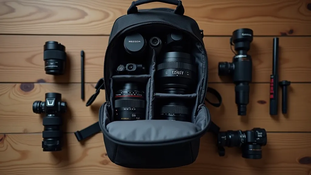 Profesionální fotobatoh pro fotografy a tvůrce obsahu, kapesní oddíly
